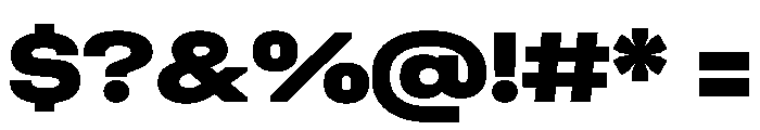 UniforaExpanded Extrabold Font OTHER CHARS