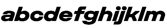 UniforaExpanded ExtraboldItalic Instance FONT
