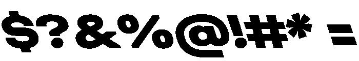 UniforaExpanded ExtraboldRetalic Instance Font OTHER CHARS