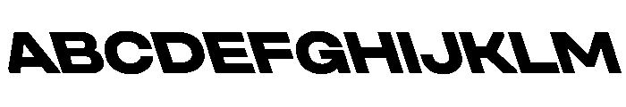 UniforaExpanded ExtraboldRetalic Instance Font UPPERCASE