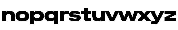 UniforaExpanded Extrabold Font LOWERCASE