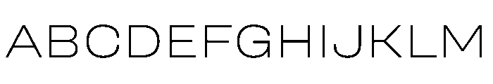 UniforaExpanded Extralight Instance Font UPPERCASE