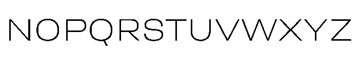UniforaExpanded Extralight Font UPPERCASE