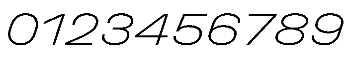 UniforaExpanded ExtralightItalic Instance Font OTHER CHARS