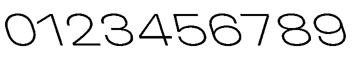 UniforaExpanded ExtralightRetalic Font OTHER CHARS