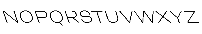UniforaExpanded ExtralightRetalic Font UPPERCASE
