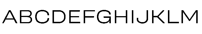 UniforaExpanded Light Instance Font UPPERCASE