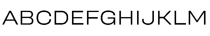 UniforaExpanded Light Font UPPERCASE
