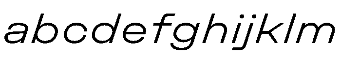 UniforaExpanded LightItalic Instance FONT
