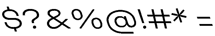 UniforaExpanded LightRetalic Instance Font OTHER CHARS