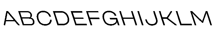 UniforaExpanded LightRetalic Instance Font UPPERCASE