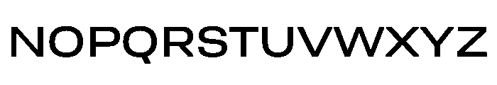 UniforaExpanded Medium Instance Font UPPERCASE