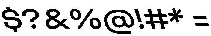 UniforaExpanded MediumRetalic Instance Font OTHER CHARS