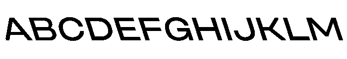 UniforaExpanded MediumRetalic Instance Font UPPERCASE