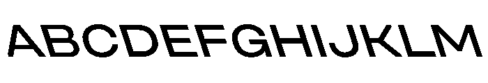 UniforaExpanded MediumRetalic Font UPPERCASE