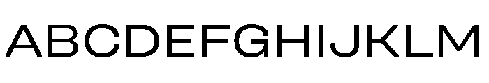 UniforaExpanded Regular Instance Font UPPERCASE