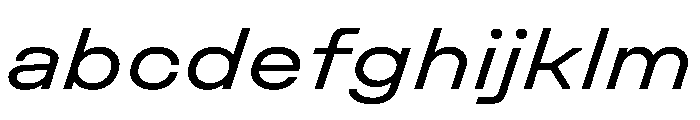 UniforaExpanded RegularItalic Instance FONT