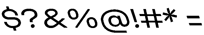 UniforaExpanded RegularRetalic Instance Font OTHER CHARS