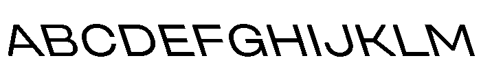UniforaExpanded RegularRetalic Instance Font UPPERCASE