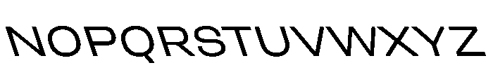 UniforaExpanded RegularRetalic Instance Font UPPERCASE