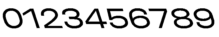 UniforaExpanded RegularRetalic Font OTHER CHARS