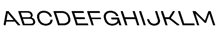 UniforaExpanded RegularRetalic Font UPPERCASE