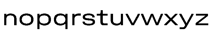 UniforaExpanded Regular Font LOWERCASE