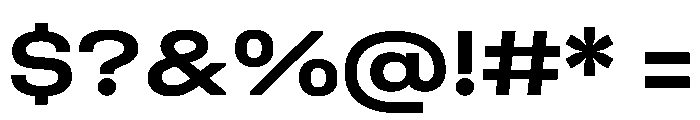 UniforaExpanded Semibold Instance Font OTHER CHARS