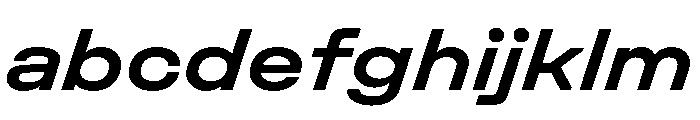 UniforaExpanded SemiboldItalic Instance FONT