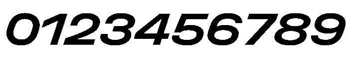 UniforaExpanded SemiboldItalic Font OTHER CHARS