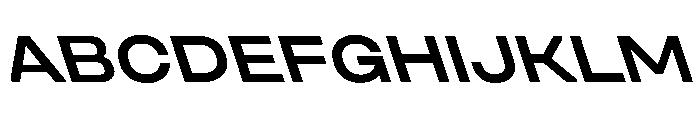 UniforaExpanded SemiboldRetalic Instance Font UPPERCASE