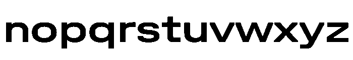 UniforaExpanded Semibold Font LOWERCASE