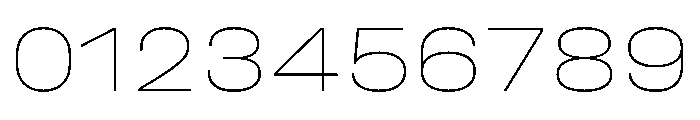 UniforaExpanded Thin Instance Font OTHER CHARS