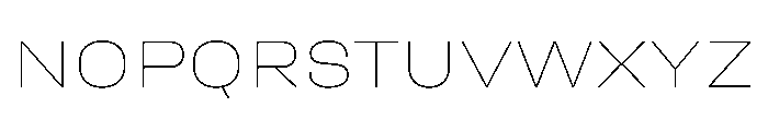 UniforaExpanded Thin Font UPPERCASE