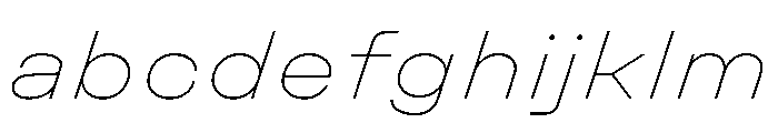 UniforaExpanded ThinItalic FONT