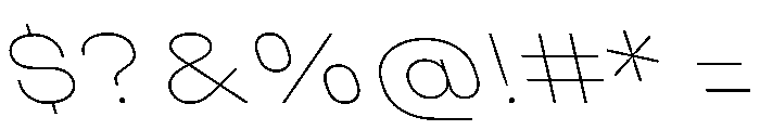 UniforaExpanded ThinRetalic Instance Font OTHER CHARS