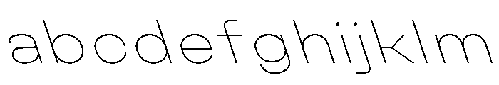 UniforaExpanded ThinRetalic FONT