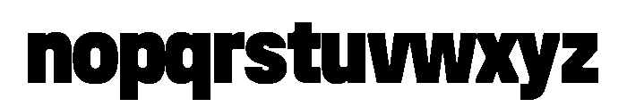 UniforaNarrow Black Instance Font LOWERCASE