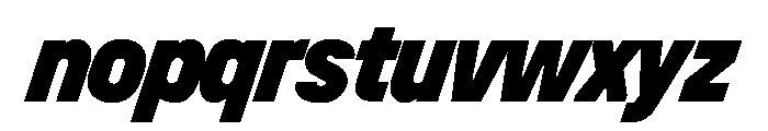 UniforaNarrow BlackItalic Instance Font LOWERCASE