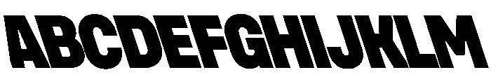 UniforaNarrow BlackRetalic Instance Font UPPERCASE
