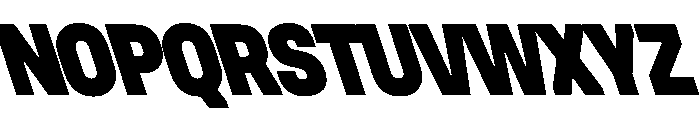 UniforaNarrow BlackRetalic Font UPPERCASE