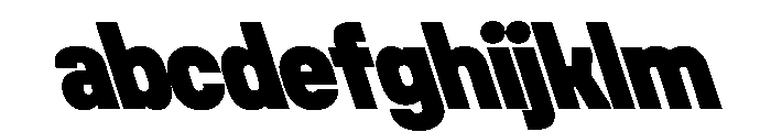 UniforaNarrow BlackRetalic FONT
