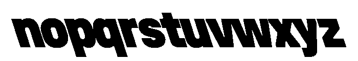 UniforaNarrow BlackRetalic Font LOWERCASE