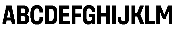 UniforaNarrow Bold Instance Font UPPERCASE