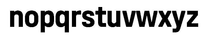UniforaNarrow Bold Instance Font LOWERCASE