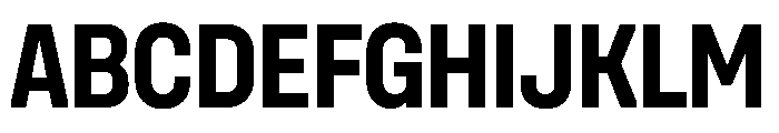UniforaNarrow Bold Font UPPERCASE
