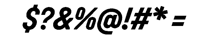 UniforaNarrow BoldItalic Instance Font OTHER CHARS