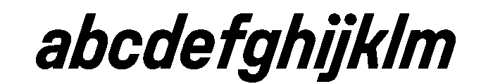 UniforaNarrow BoldItalic Instance FONT