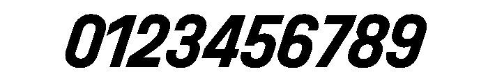 UniforaNarrow BoldItalic Font OTHER CHARS