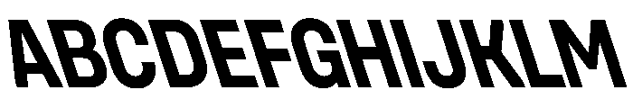 UniforaNarrow BoldRetalic Instance Font UPPERCASE